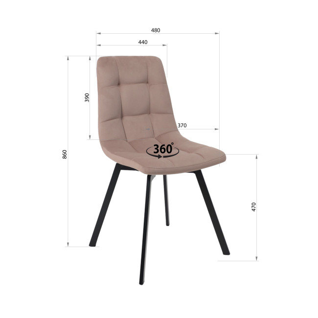 Стул поворотный РОЙ U-R фото-5