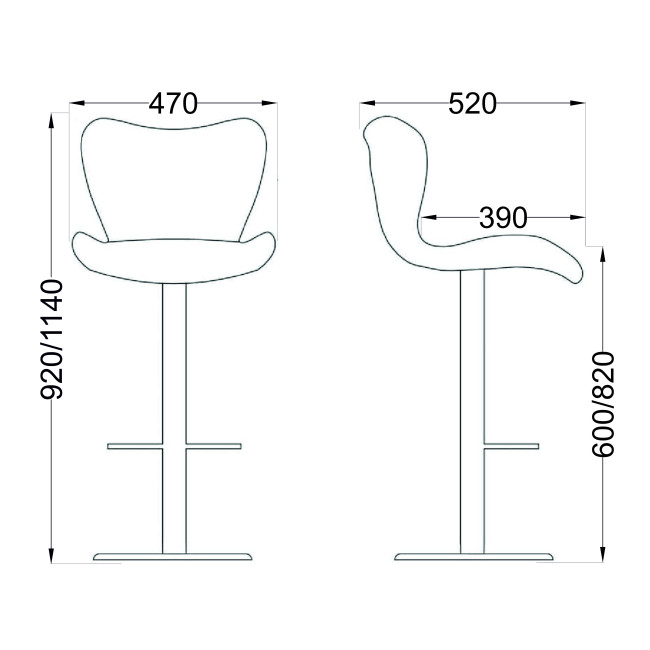 Стул барный MIST фото-6