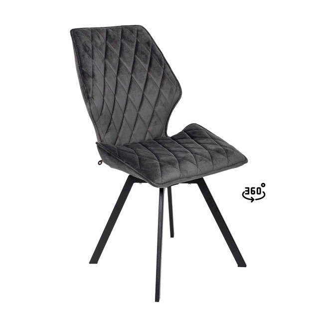 Стул Rafael-R 360 поворотный гематит фото-6