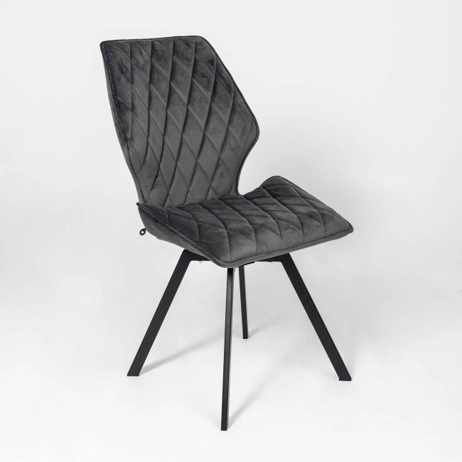 Стул Rafael-R 360 поворотный гематит - фото1