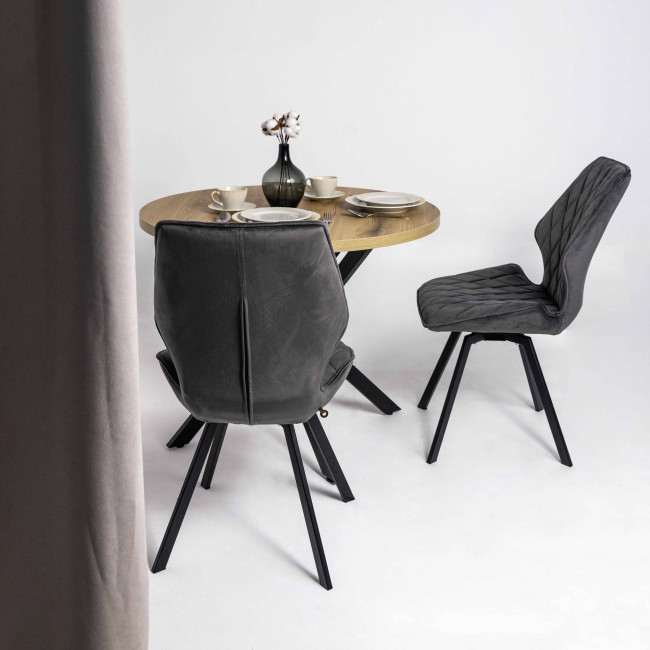 Стул Rafael-R 360 поворотный гематит фото-4