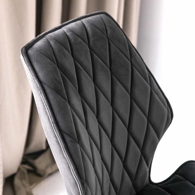 Стул Rafael-R 360 поворотный гематит - фото2