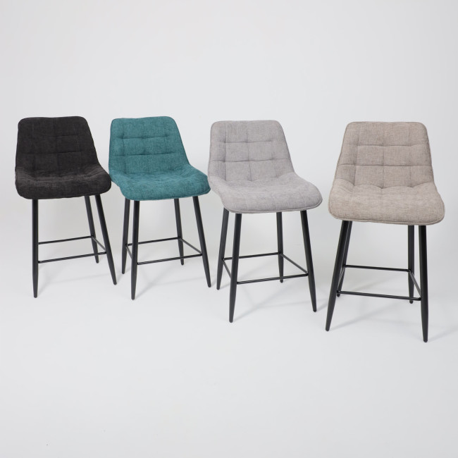 Стул BARON, барный, черный микровелюр фото-9 Стул BARON, барный, черный микровелюр фото-9