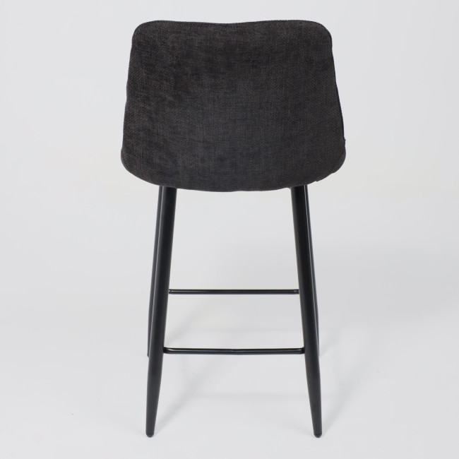 Стул BARON, барный, черный микровелюр фото-6 Стул BARON, барный, черный микровелюр фото-6