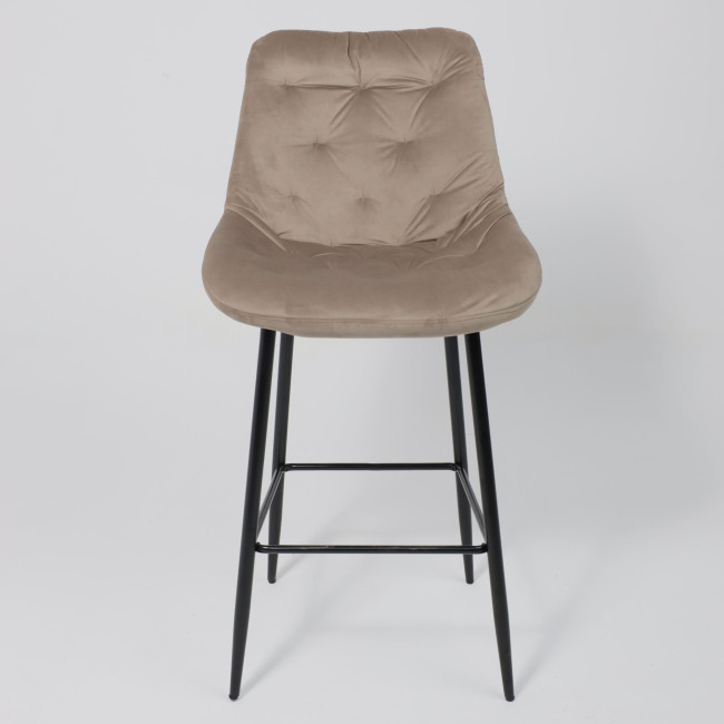 Стул ATINA барный бежевый - фото2 Стул ATINA барный бежевый - фото2