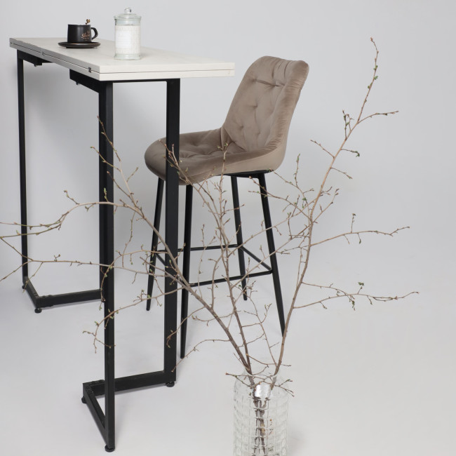 Стул ATINA барный бежевый фото-6