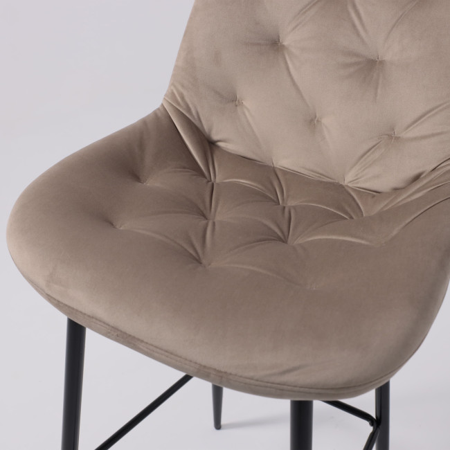 Стул ATINA барный бежевый фото-4