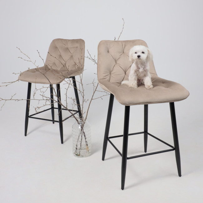 Стул барный VITO, бежевый  фото-4