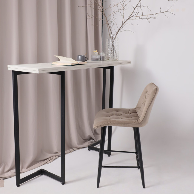 Стул барный VITO, бежевый - фото2 Стул барный VITO, бежевый - фото2