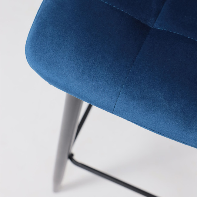 Стул STELLA, барный, синий - фото2 Стул STELLA, барный, синий - фото2